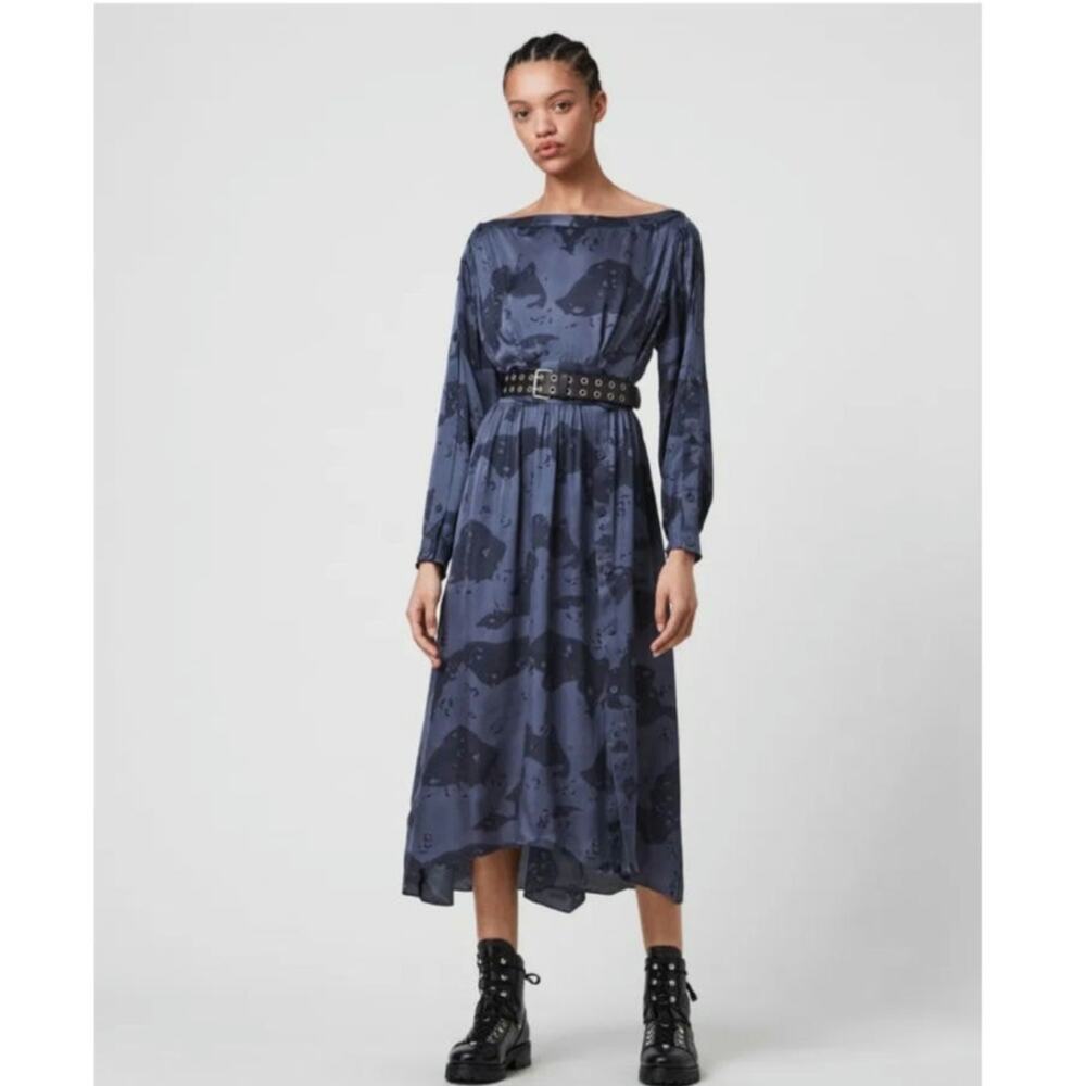 NWT All Saints Faustin Accoustic Dress 10